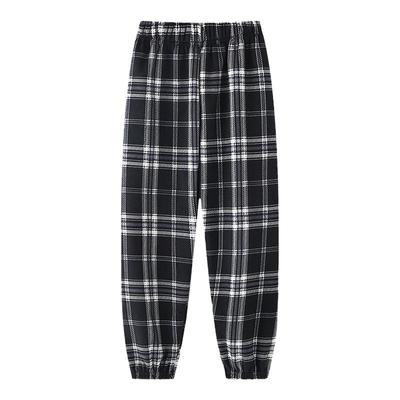 加绒加厚儿童格子裤冬款