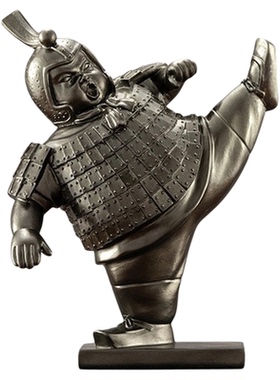 新中式兵马俑手办模型文创摆件大