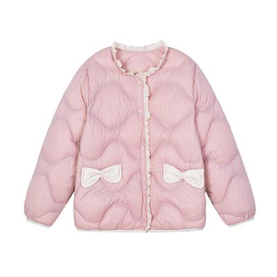 富罗迷儿童羽绒服女童装2025冬季新款女款加厚短款轻薄白鸭绒外套