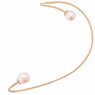 TIME原创简约气质淡水珍珠耳夹耳骨夹耳挂款无耳洞挂耳单边耳饰女