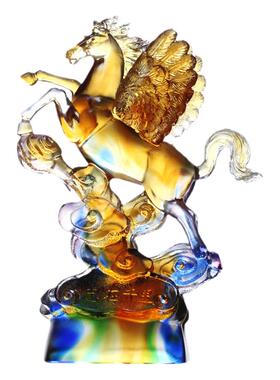 琉璃志在千里创意摆件送老板礼物