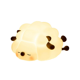 咩咩羊小夜灯可爱护眼伴睡婴儿喂奶睡眠灯儿童房小绵羊硅胶拍拍灯