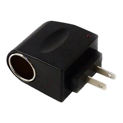 220v转12v电源转换器家用插座车载吸尘器充气泵点烟器转接头