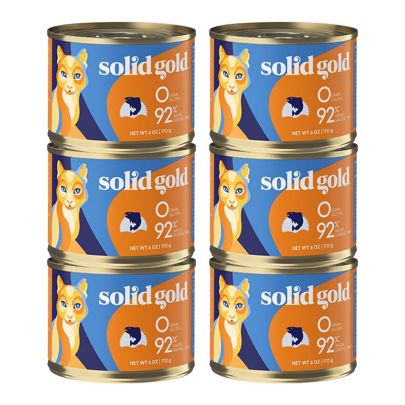 SolidGold素力高貓罐頭貓零食貓咪濕糧主食罐頭進(jìn)口好肉170g*6