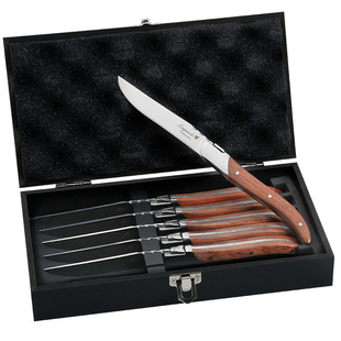 西餐餐具西餐刀高档木柄牛排刀叉套装礼盒法国Laguiole主餐刀正品