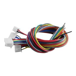 XH2.54电子线2/3/4/5/6/7/8/9/12P单头镀锡彩排线端子连接线