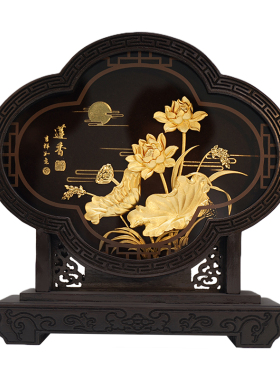 佛前摆件荷花莲花家居客厅装饰