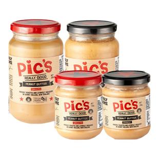 Pics皮卡思花生酱颗粒幼滑早餐吐司酱面包酱宝宝儿童辅食健身380g