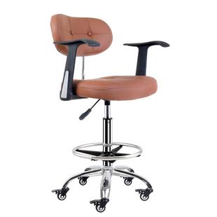 加高滑轮椅吧台椅家用简约现代升降旋转收银工作椅办公学习接待椅