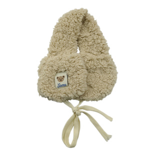 韩版可爱小熊毛绒绑带耳罩女冬季骑行防寒耳套护耳保暖耳包耳捂子