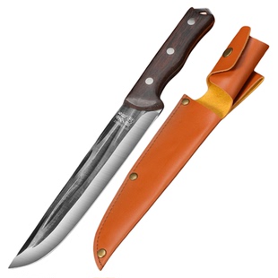 龙泉锻打剔骨刀杀猪刀专用屠宰刀剥羊皮刀屠夫商用分割刀具割肉刀