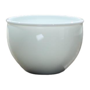 翰文堂聚财缸杯景德镇纯手工高档主人杯茶杯白瓷品茗杯又润又透