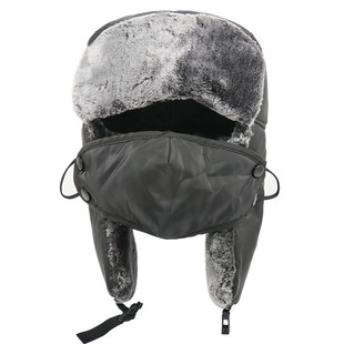 苏联雷锋帽男秋冬加绒加厚保暖护耳帽带五角星的帽子东北防寒帽子