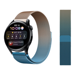 适用华为GT4手表watch3表带GT2pro钢带gt3荣耀magic高级米兰2E男款GT1夏天GT智能watchgt磁吸4新款pronew腕带