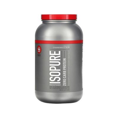 香港直发isopure化合物蛋白质粉零碳水1.36kg健身运动奶昔乳清