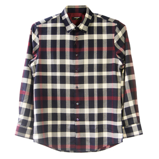 485256码利奥纳多LEONARDO秋冬保暖季羊毛休闲男士长袖衬衫2013