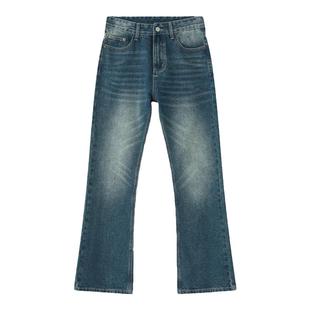 PUBLIC RADIO｜Japanese Smallspeaker90S复古水洗牛仔微喇叭长裤