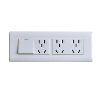 118型开关插座面板暗装家用飞雕5孔10孔模块多孔12孔9孔4插20孔