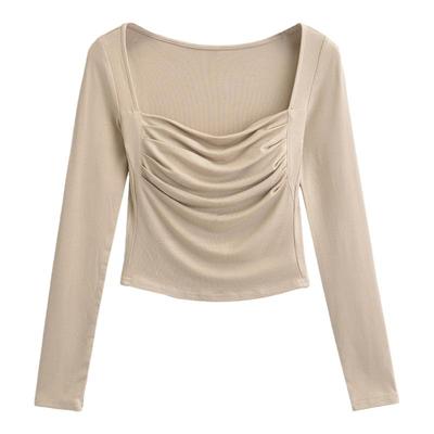 怪力酱美式辣妹针织抹胸上衣