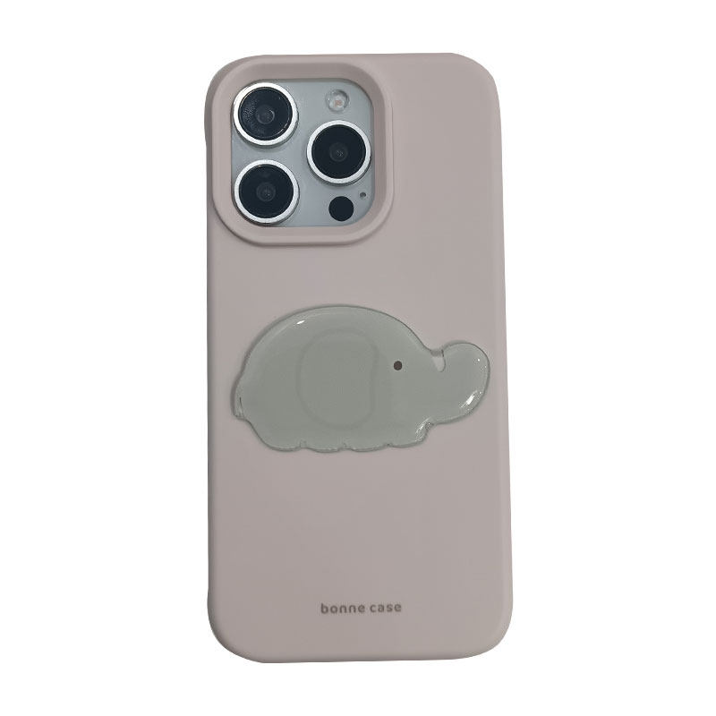 卡通可爱立体超萌大象适用苹果16ProMax手机壳iPhone13新款小众14PRO防摔15PROMAX硅胶11女款12