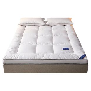 奢世希尔顿羽绒床垫软垫家用卧室褥子酒店专用垫被加厚学生宿舍垫