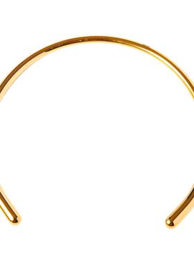 金项圈极简不掉色小众设计感简约高级感锁骨链穿搭叠戴款项链