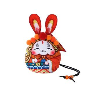 吉兔坊布艺玩偶兔儿爷香包陪伴布艺兔子书包汽车装饰挂件祝福礼物