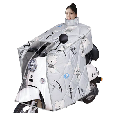斗篷款电动车挡风被冬季加大加厚