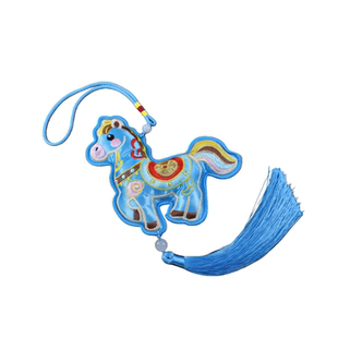 2026马到成功刺绣挂饰流苏小马荷包中国风汉服吉祥配饰车载挂件