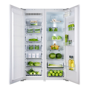 AscoLi【融界】全嵌入式冰箱家用超薄内嵌式单开门隐藏橱柜大容量