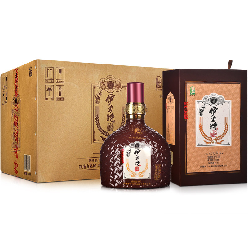 750ml大容量6瓶整箱伊力特白酒