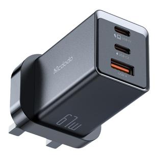 Mcdodo港澳版70W氮化镓PD快充电器适用MacBookPro笔电Air手提适配器iPhone17promax手机Typec三脚插头USB多口