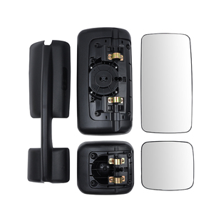 适配解放J6P倒车镜配件JH6后视镜片天V龙悍VJ6MJ6L反光镜总成后壳