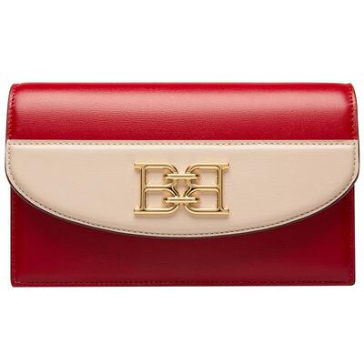 黄景瑜同款迷你包bally巴利红色