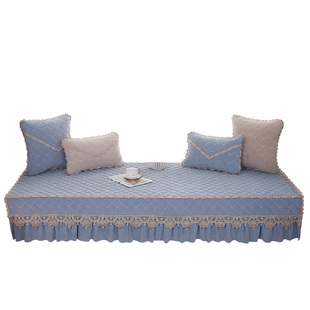 欧式主卧飘窗垫子ins轻奢窗台阳台垫防滑四季榻榻米炕垫套罩定制