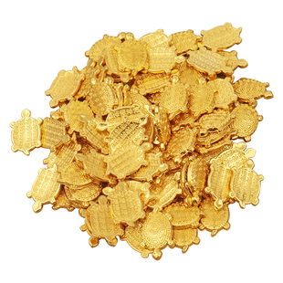 迷你小金龟实心合金摆件开业乔迁聚宝盆配件创意金钱龟装饰小礼品