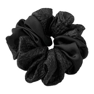 韩系气质黑色大肠发圈2025新款高弹皮筋头绳低马尾发饰高级感头饰