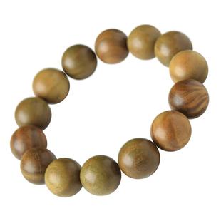 绿檀木手串女男文玩盘玩莲花楼手链檀香佛珠木质手串木串檀木手串