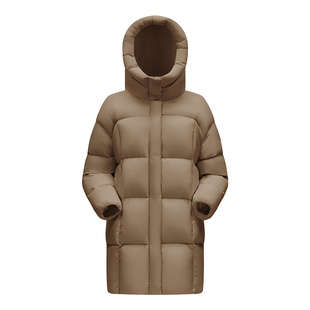 美力城暖天鹅中长款羽绒服女科技三防泡芙加厚鹅绒服保暖冬季外套