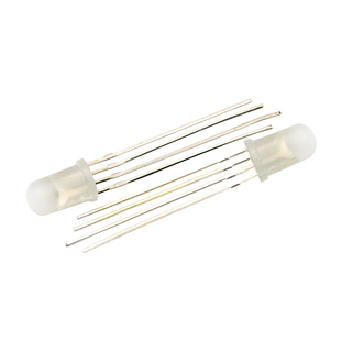 共阳5MM高亮全彩LED灯发光二极管四脚红绿蓝三色 RGB七彩灯 5个