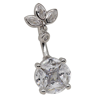 钱币肚脐钉女S925纯银防过敏个性腹部饰品性感脐钉小众设计酷辣妹