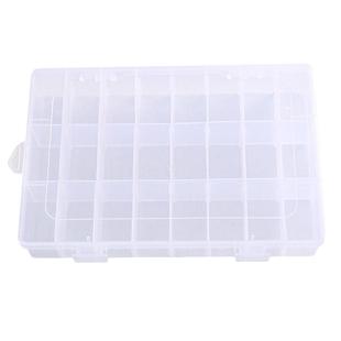 透明首饰收纳盒格子防蹿格美甲片项链串珠饰品盒收分隔大容量桌面