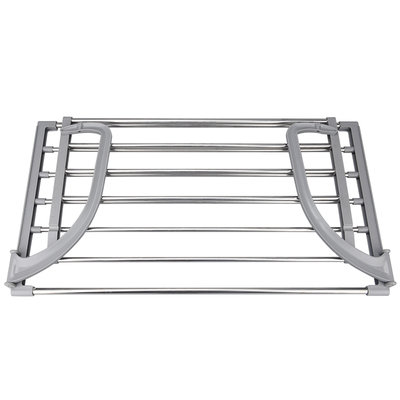 不锈钢窗外衣架台晒小型