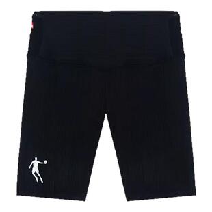 乔丹压缩裤女夏季新款跑步透气专业马拉松紧身短裤田径训练运动裤