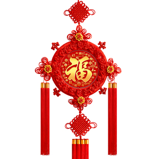 2026新款中国结挂饰福字挂件入户门客厅影视墙挂件高端新年桃木