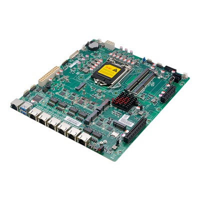 研域R390V工控主板8/9代LGA1151服务器5G企业路由器6千兆网口2串