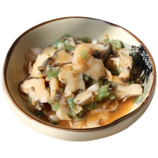 大连好渔郎芥末螺片500g即食海鲜海螺肉日料寿司前菜食材冷冻熟食