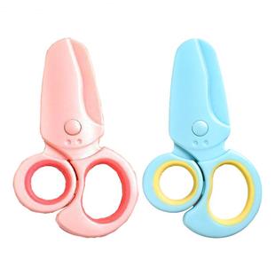 儿童安全剪刀幼儿园2-8岁宝宝锻炼手工不伤手美术课剪纸专用塑料剪子小学生花边波浪裁纸制作diy玩具工具套装