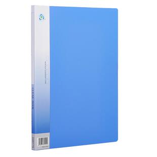 齐心资料册插页袋多层文件夹学生用A4分页透明试卷夹活页60办公用100作品票据收纳册证书收集册80页产检本子
