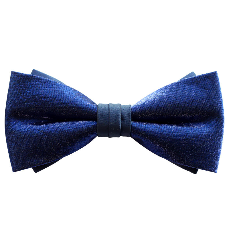 宝蓝色领结婚礼男士纯手工bowtie